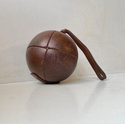 Vintage French Leather Boxing Ball, 1930s-LCR-1729646