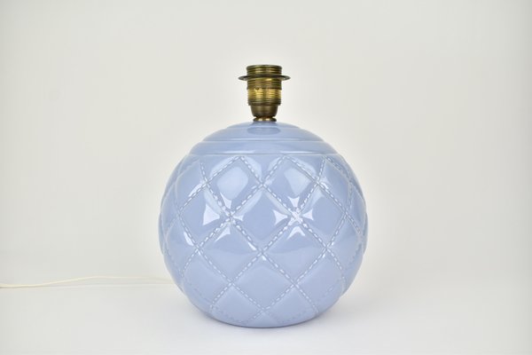 Vintage French Lilac Ceramic Table Lamp, 1950s-HJP-1741545