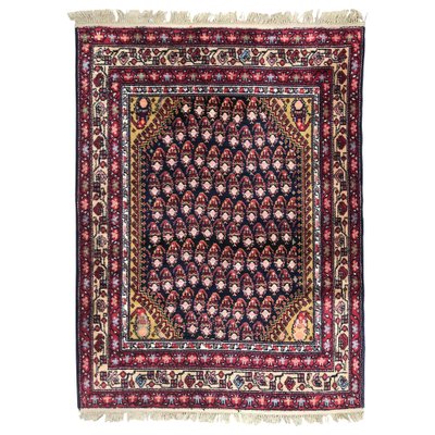 Vintage French Malayer Style Knotted Rug-YMM-1061795