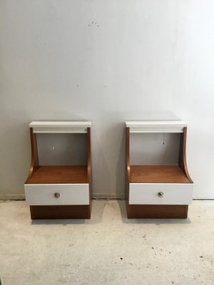 Vintage French Nightstands, 1960s, Set of 2-SU-669795