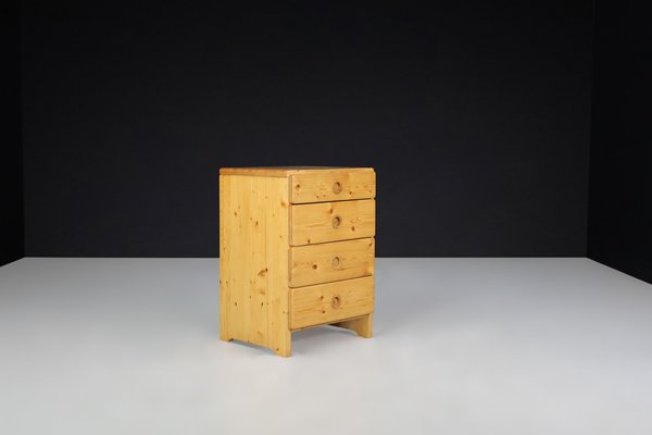 Vintage French Pine Chest of Drawers by Charlotte Perriand, 1960s-TRW-1801529