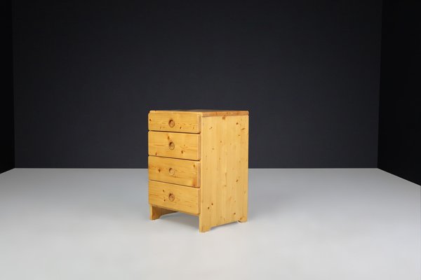 Vintage French Pine Chest of Drawers by Charlotte Perriand, 1960s-TRW-1801529