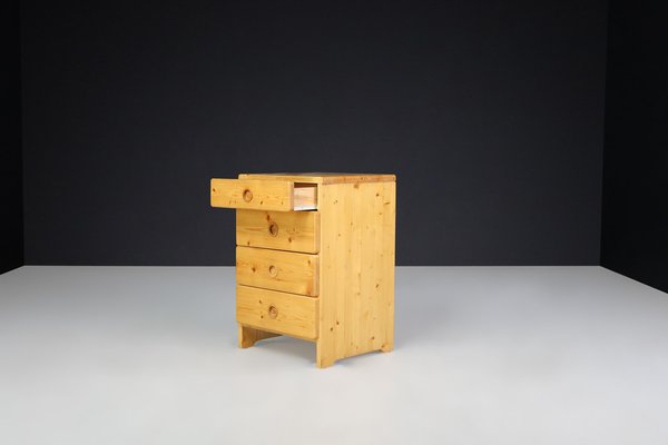 Vintage French Pine Chest of Drawers by Charlotte Perriand, 1960s-TRW-1801529