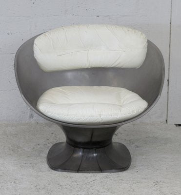 Vintage French Plastic Lounge Chair by Raphael Raffel, 1970s-MAO-1245144