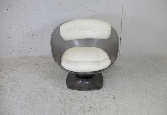 Vintage French Plastic Lounge Chair by Raphael Raffel, 1970s-MAO-1245144