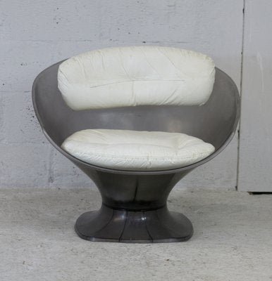 Vintage French Plastic Lounge Chair by Raphael Raffel, 1970s-MAO-1245144