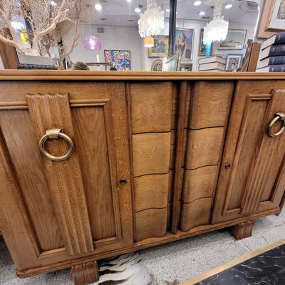 Vintage French Sideboard in Oak by Charles Dudouyt, 1940-NUC-2026826