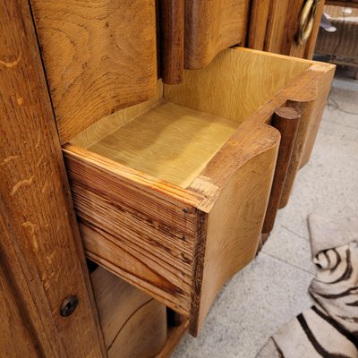 Vintage French Sideboard in Oak by Charles Dudouyt, 1940-NUC-2026826