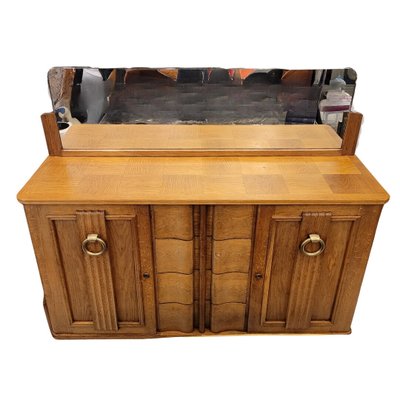 Vintage French Sideboard in Oak by Charles Dudouyt, 1940-NUC-2026826