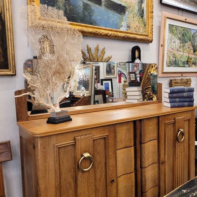 Vintage French Sideboard in Oak by Charles Dudouyt, 1940-NUC-2026826