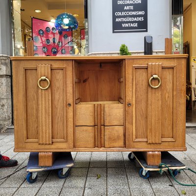 Vintage French Sideboard in Oak by Charles Dudouyt, 1940-NUC-2026826