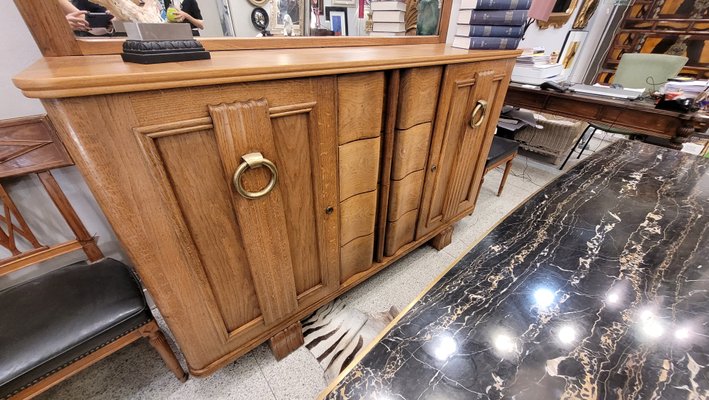 Vintage French Sideboard in Oak by Charles Dudouyt, 1940-NUC-2026826