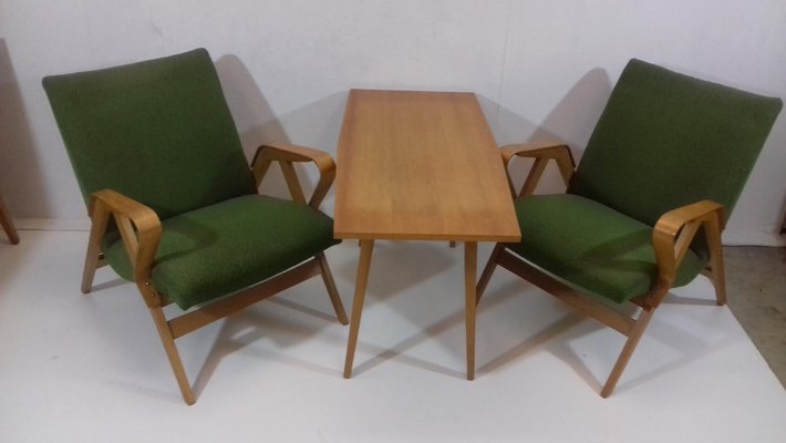 Vintage Furniture by Tatra Redule, 1960s, Set of 8-TZ-1231985