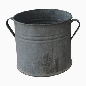 Vintage Galvanized Zinc Planter, 1950s-OXJ-1703849