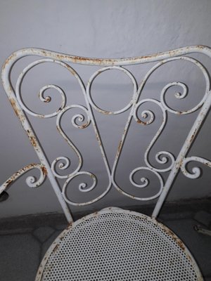 Vintage Garden Chairs in Iron, 1950s, Set of 4-AKA-1344204