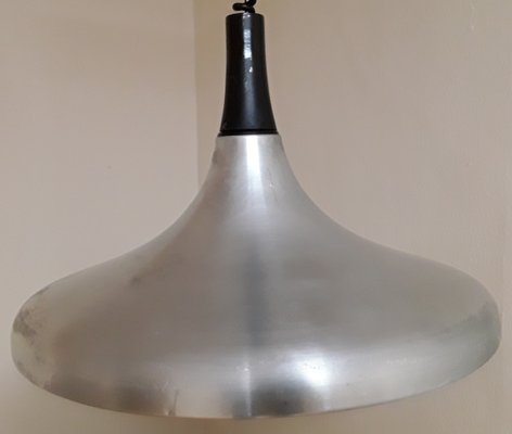 Vintage German Adjustable Ceiling Lamp in Shaped & Black Plastic from Erco, 1970s-HOI-1407346