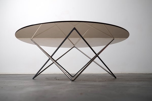 Vintage German Architect Coffee Table With Star Base, 1970s-CIP-1259427