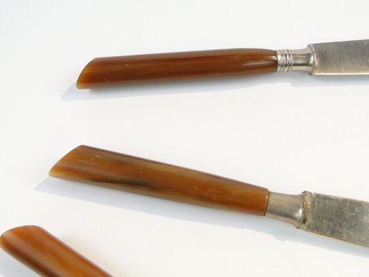 Vintage German Bakelite Knives, 1950s, Set of 6-BKO-1799010