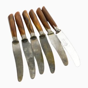 Vintage German Bakelite Knives, 1950s, Set of 6-BKO-1799010