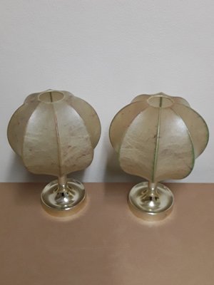 Vintage German Bedside Lamps from Elche, 1970s, Set of 2-HOI-1451535