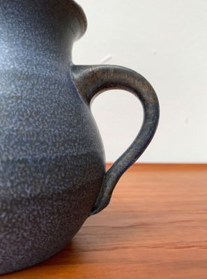 Vintage German Blue Ceramic Jug, 1970s-UAH-1377556