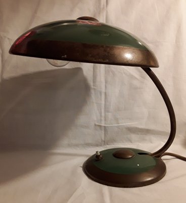 Vintage German Brass Table Lamp, 1950s-HOI-546542