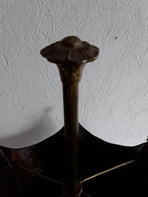 Vintage German Bronze, Brass and Copper Umbrella Stand, 1960s-HOI-665956