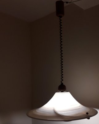 Vintage German Ceiling Lamp in Pine, 1980s-HOI-1794535