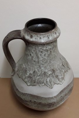 Vintage German Ceramic Vase with Handle from Carstens, 1970s-HOI-1445228