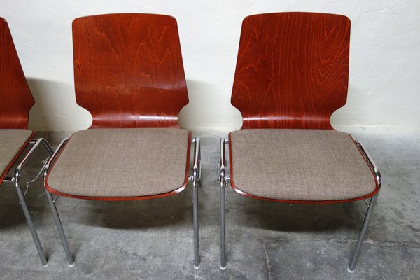 Vintage German Chairs, 1970s, Set of 4-XTZ-1805996