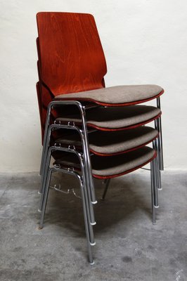 Vintage German Chairs, 1970s, Set of 4-XTZ-1805996