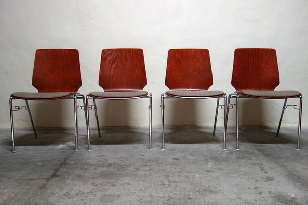 Vintage German Chairs, 1970s, Set of 4-XTZ-1805996