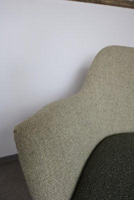 Vintage German Cocktail Chair in Green Boucle, 1950-FUP-1343632