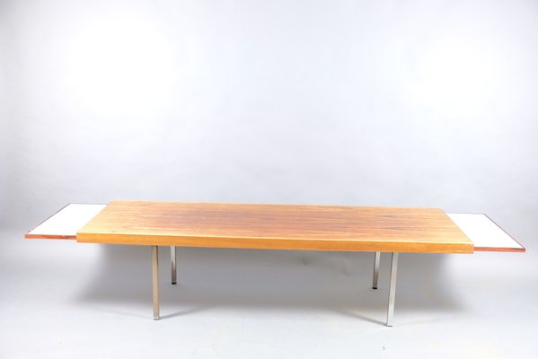 Vintage German Coffee Table With Extendable White Ceramic Blades, 1960s-CIP-792100