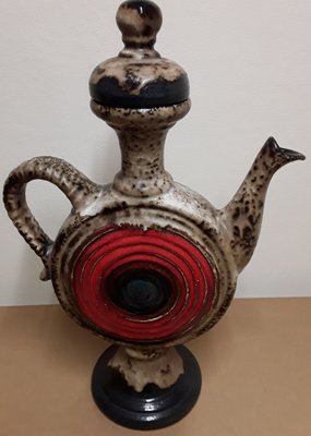 Vintage German Fat Lava Style Ceramic Vase from Dümler & Breiden, 1970s-HOI-1445059