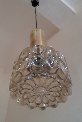 Vintage German Glass Ceiling Lamp from Limburg, 1970s-HOI-1334754