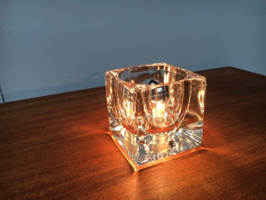 Vintage German Glass TA 14 Cube Table Lamp from Peill & Putzler, 1970s-UAH-1314778