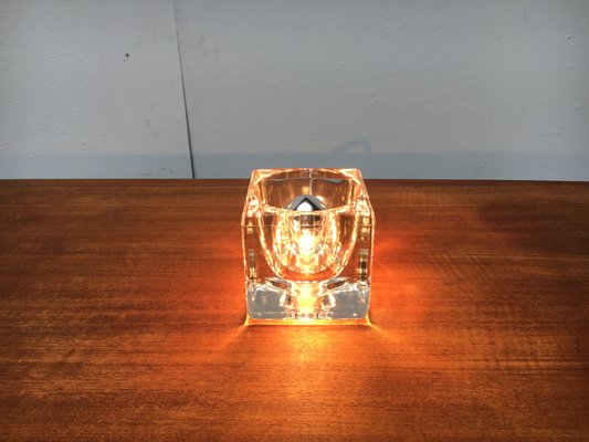 Vintage German Glass TA 14 Cube Table Lamp from Peill & Putzler, 1970s-UAH-1314778