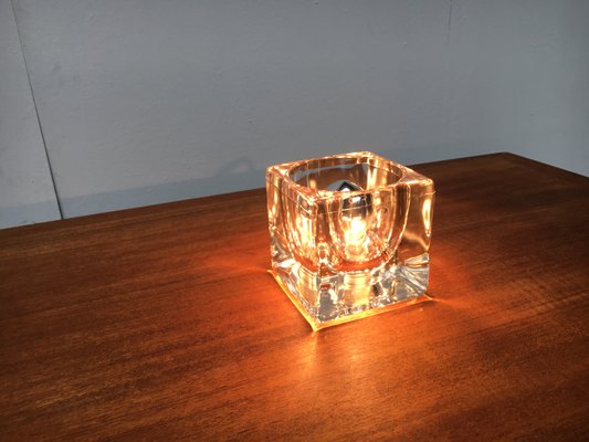 Vintage German Glass TA 14 Cube Table Lamp from Peill & Putzler, 1970s-UAH-1314778