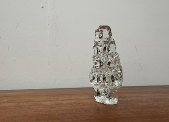 Vintage German Glass X-Mas Tree Candleholder from Wiesenthalhütte, 1970s-UAH-1763522