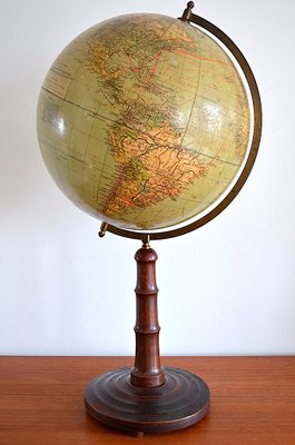 Vintage German Globe from Paul Räth & Dr. A. Krause, 1920s-OV-787134