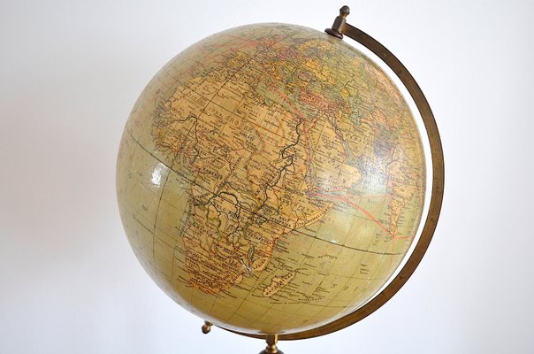 Vintage German Globe from Paul Räth & Dr. A. Krause, 1920s-OV-787134