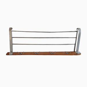 Vintage German Maple and Aluminum Rack, 1950s-HOI-636064