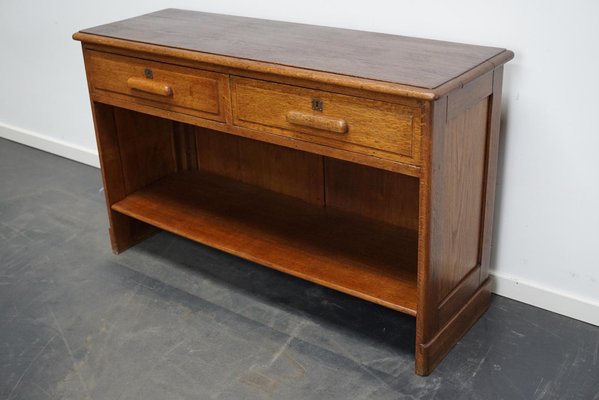 Vintage German Oak Shop Counter / Sideboard, 1930s-XO-1050817