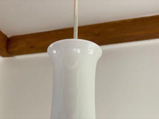 Vintage German Opal Glass Pendant Lamp from Holmegaard, 1960s-WSA-1355537