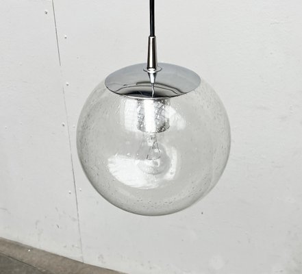 Vintage German Space Age Ah 105 Glass Ball Pendant Lamp from Peill & Putzler, 1970s-UAH-2026923