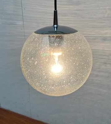 Vintage German Space Age Ah 105 Glass Ball Pendant Lamp from Peill & Putzler, 1970s-UAH-2026923