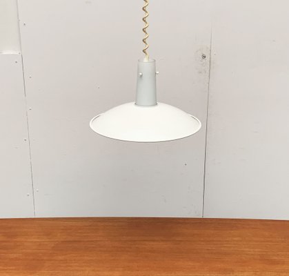 Vintage German Space Age Glass and Metal Pendant Lamp from Glashütte Limburg-UAH-1111134