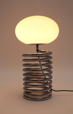 Vintage German Spiral Table Lamp by Ingo Maurer, 1960s-NB-582374