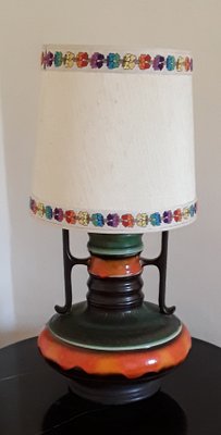 Vintage German Table Lamp with a Ceramic Foot, 1960s-HOI-1383322